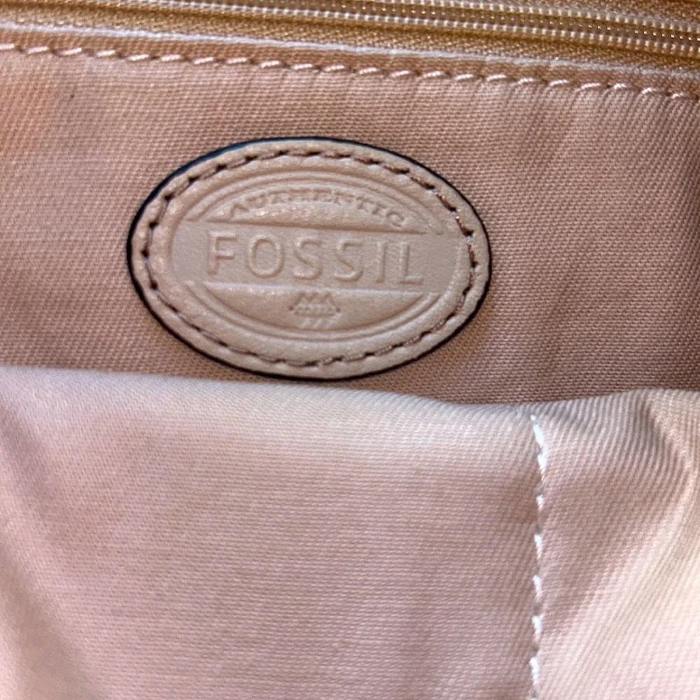 FOSSIL🍁LEATHER HOBO Shoulder Bag PURSE🤎ZB6459 Single Strap w/Pockets